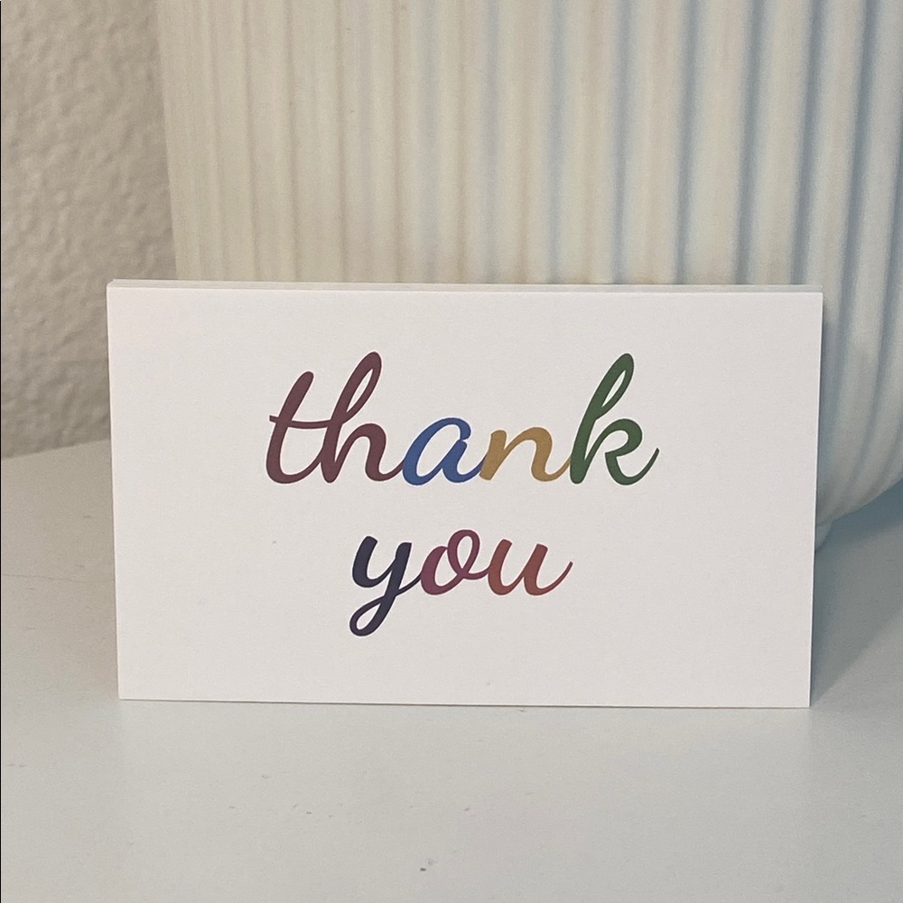 New 40 Mini “Thank You”  Cards Choice of Design - Picture 7 of 7